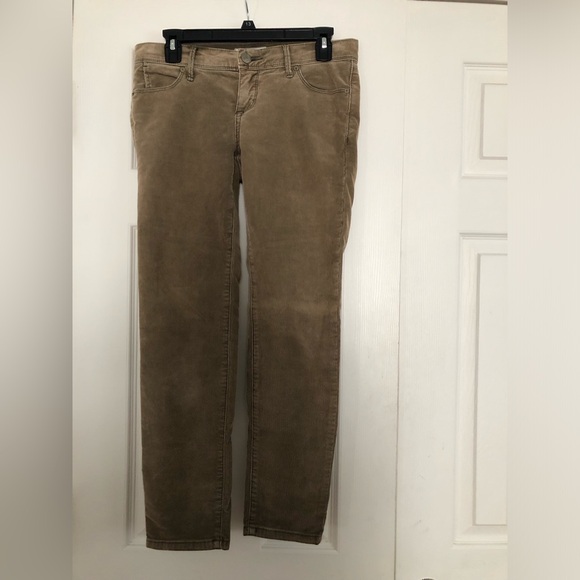 Free people corduroy pants tapered leg women’s size 26 brown/tan waist 32” - Picture 1 of 9